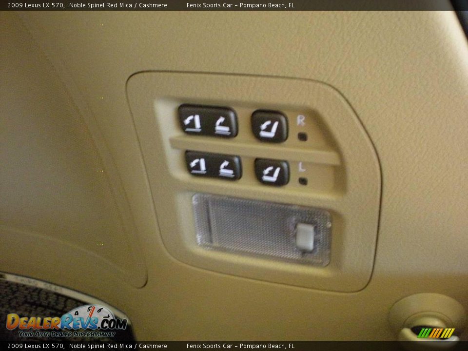 2009 Lexus LX 570 Noble Spinel Red Mica / Cashmere Photo #12