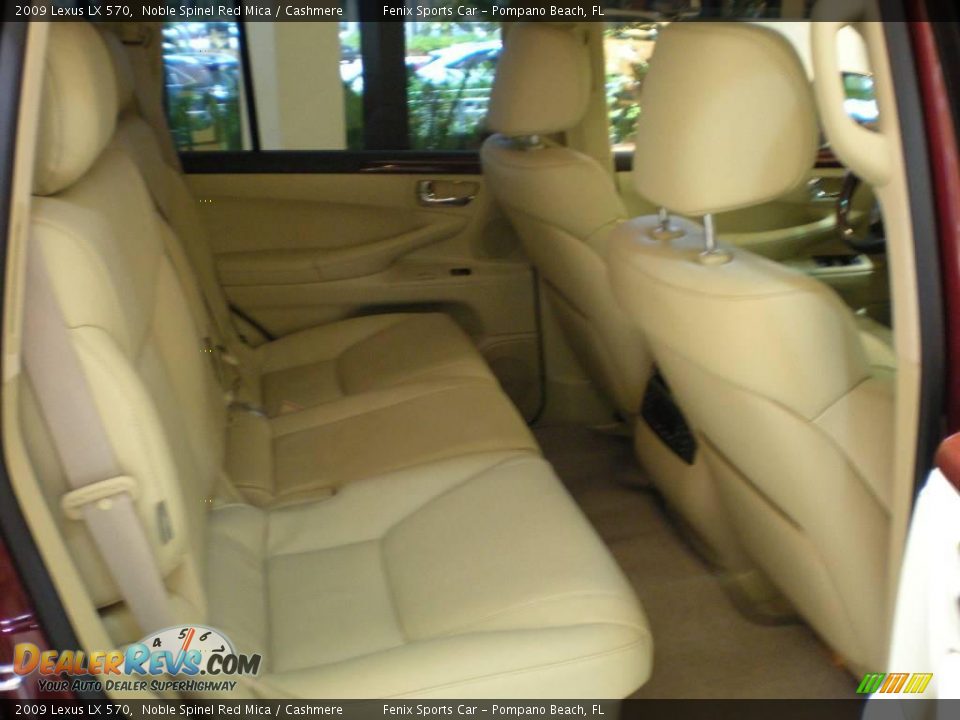 2009 Lexus LX 570 Noble Spinel Red Mica / Cashmere Photo #13