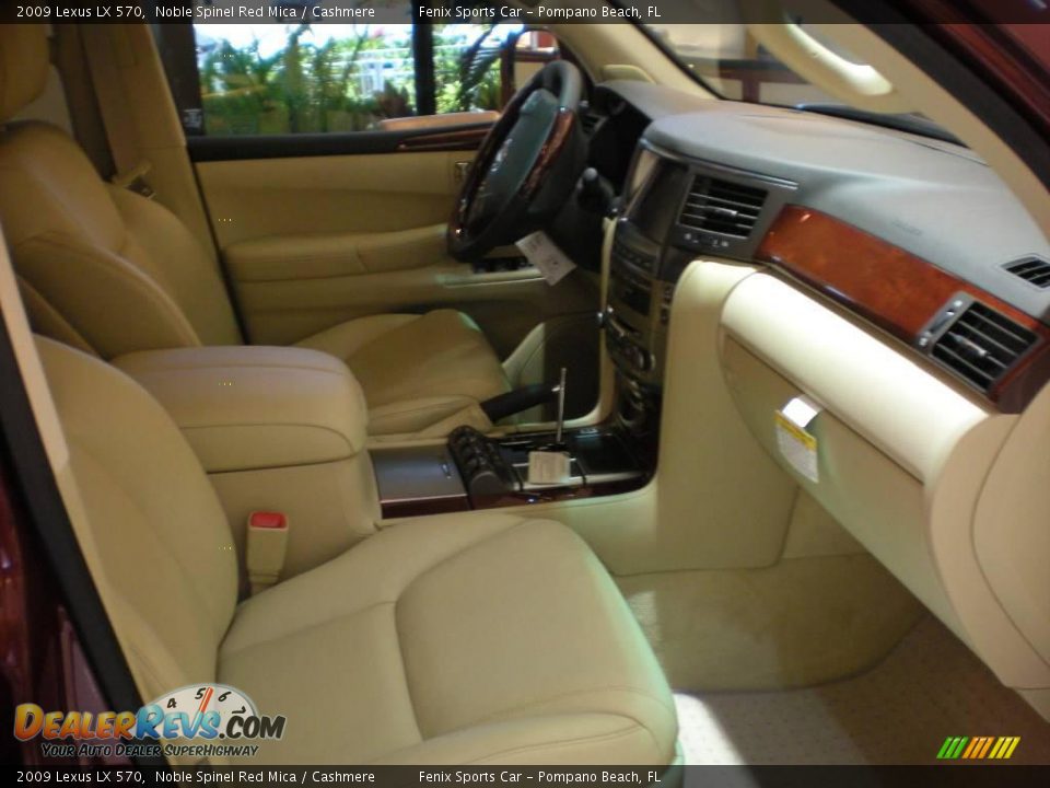 2009 Lexus LX 570 Noble Spinel Red Mica / Cashmere Photo #14