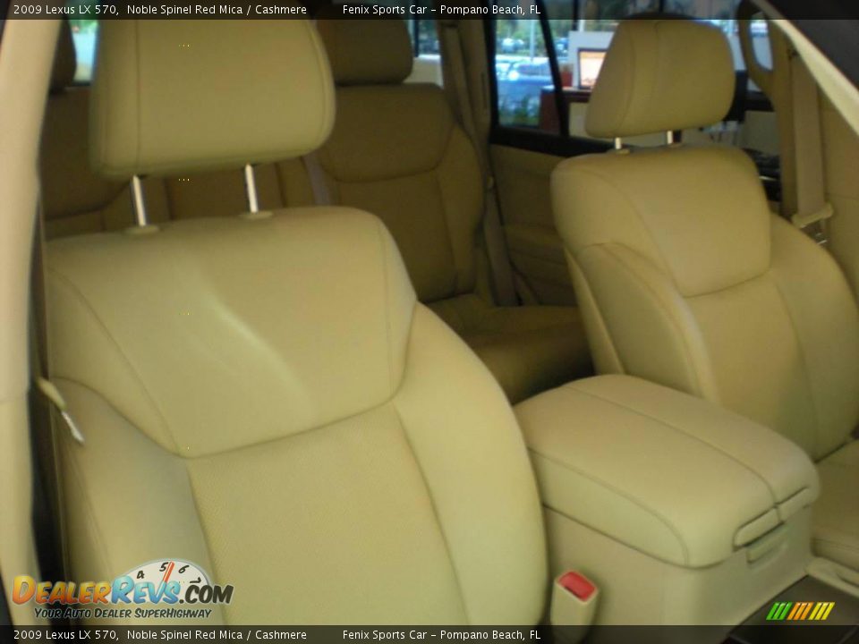 2009 Lexus LX 570 Noble Spinel Red Mica / Cashmere Photo #15