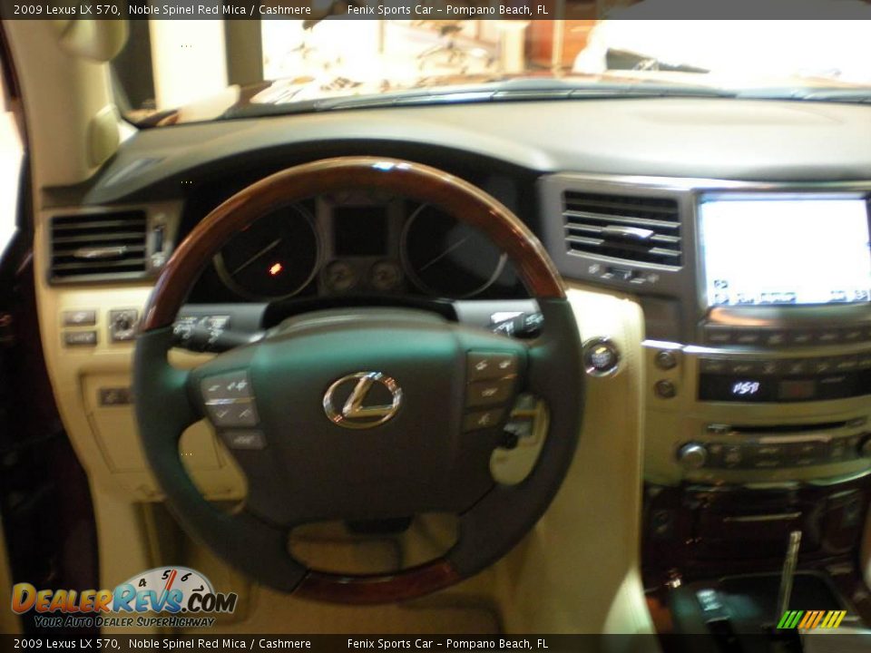 2009 Lexus LX 570 Noble Spinel Red Mica / Cashmere Photo #16