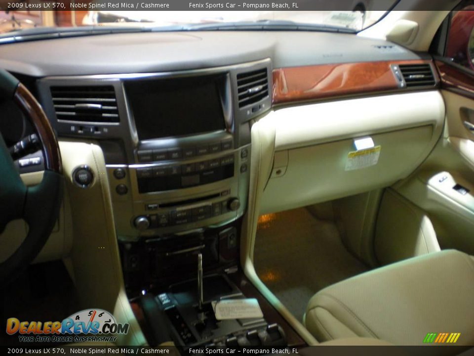 2009 Lexus LX 570 Noble Spinel Red Mica / Cashmere Photo #17