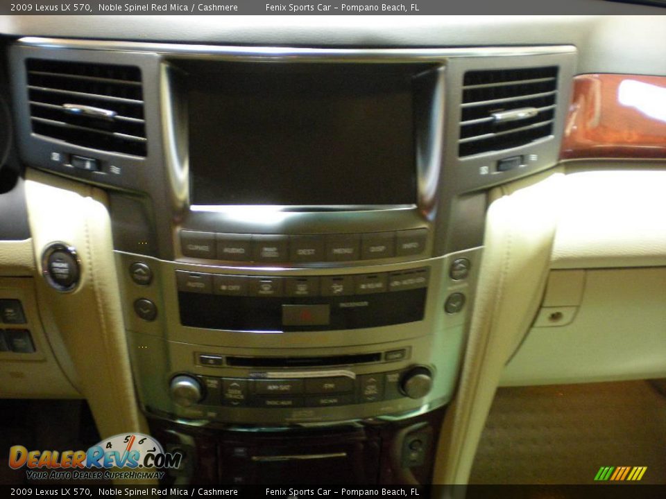 2009 Lexus LX 570 Noble Spinel Red Mica / Cashmere Photo #18
