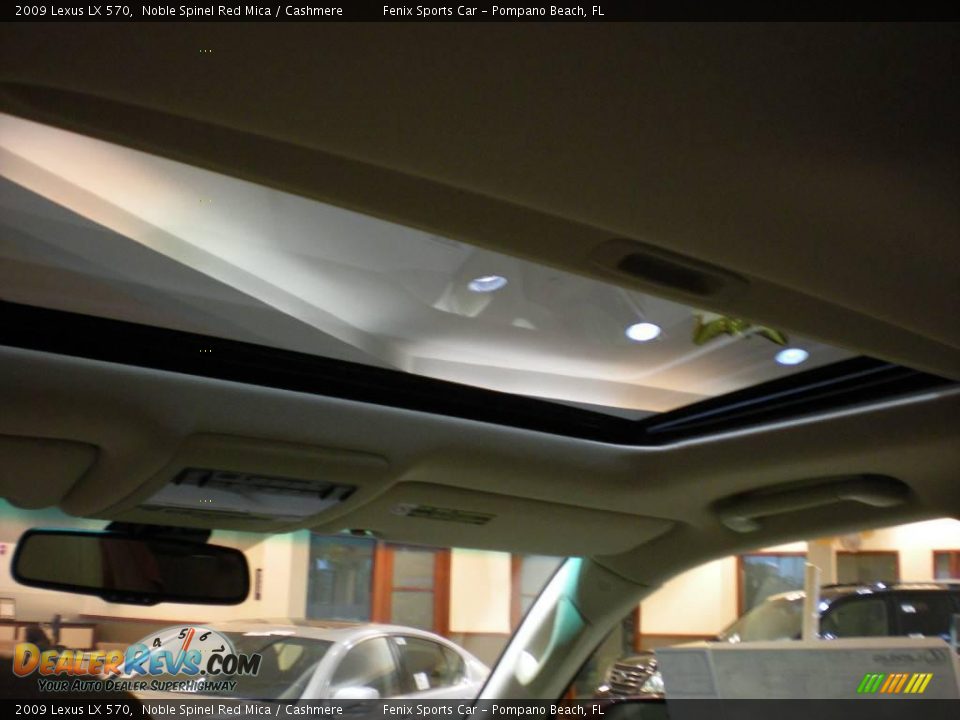 2009 Lexus LX 570 Noble Spinel Red Mica / Cashmere Photo #21
