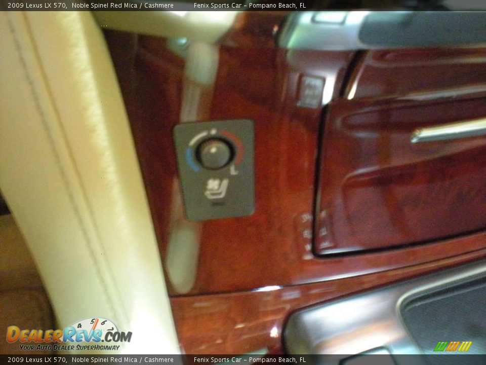2009 Lexus LX 570 Noble Spinel Red Mica / Cashmere Photo #22