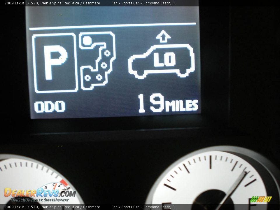 2009 Lexus LX 570 Noble Spinel Red Mica / Cashmere Photo #25