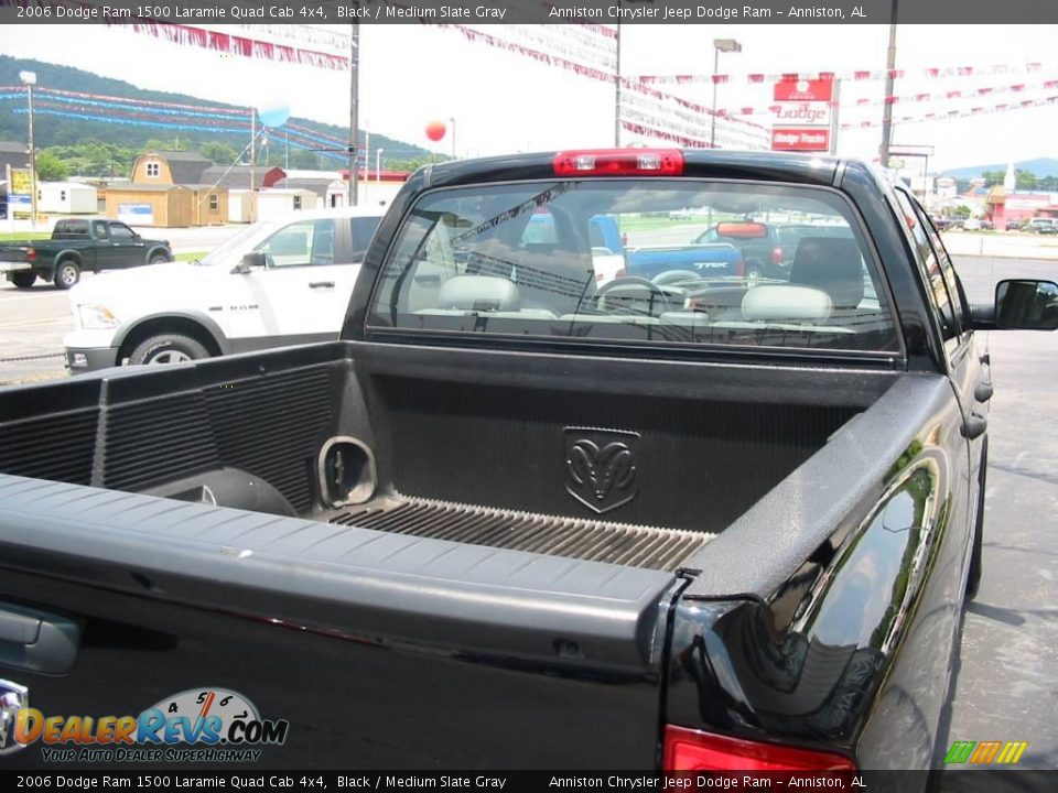 2006 Dodge Ram 1500 Laramie Quad Cab 4x4 Black / Medium Slate Gray Photo #8