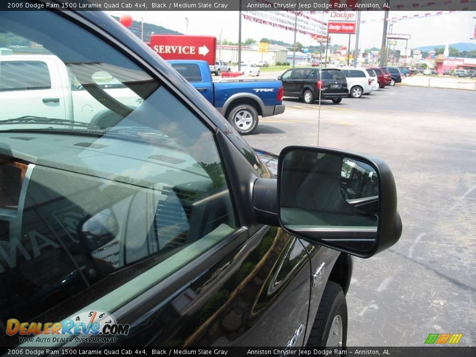2006 Dodge Ram 1500 Laramie Quad Cab 4x4 Black / Medium Slate Gray Photo #9