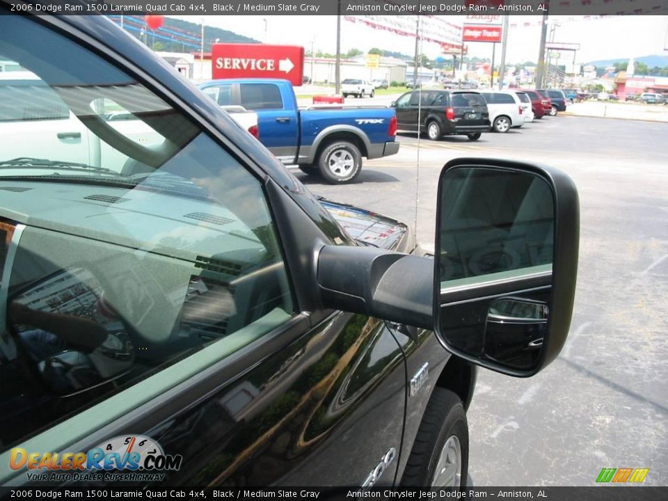 2006 Dodge Ram 1500 Laramie Quad Cab 4x4 Black / Medium Slate Gray Photo #10