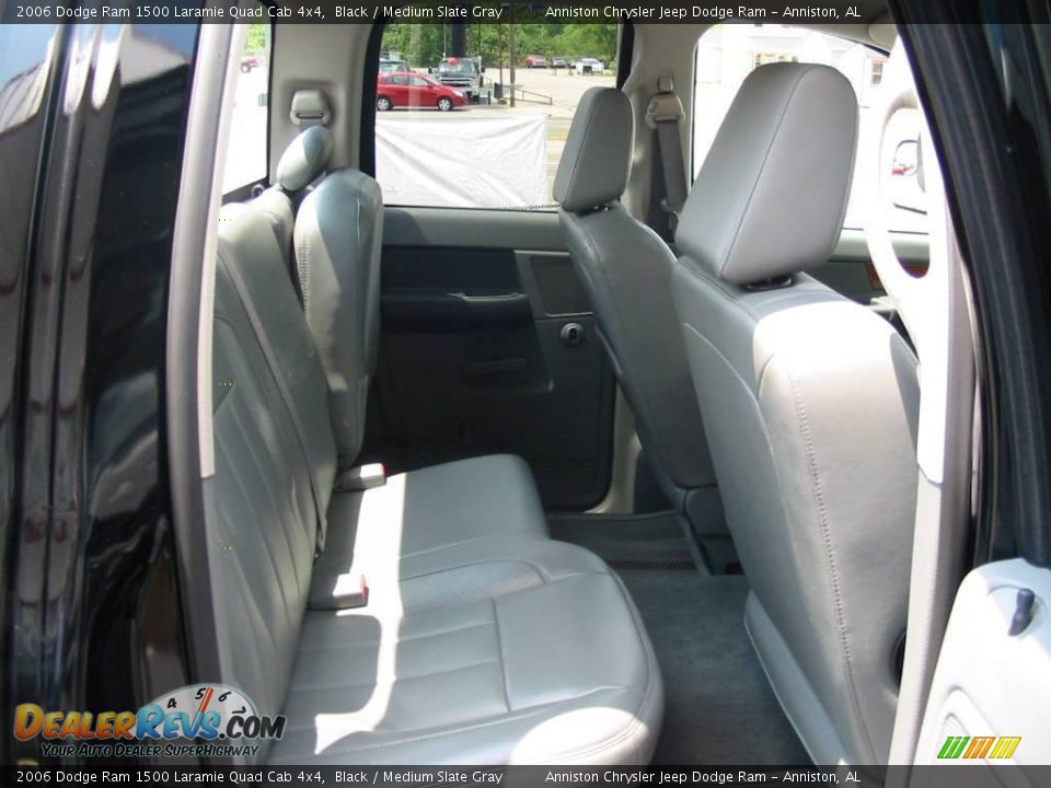 2006 Dodge Ram 1500 Laramie Quad Cab 4x4 Black / Medium Slate Gray Photo #12