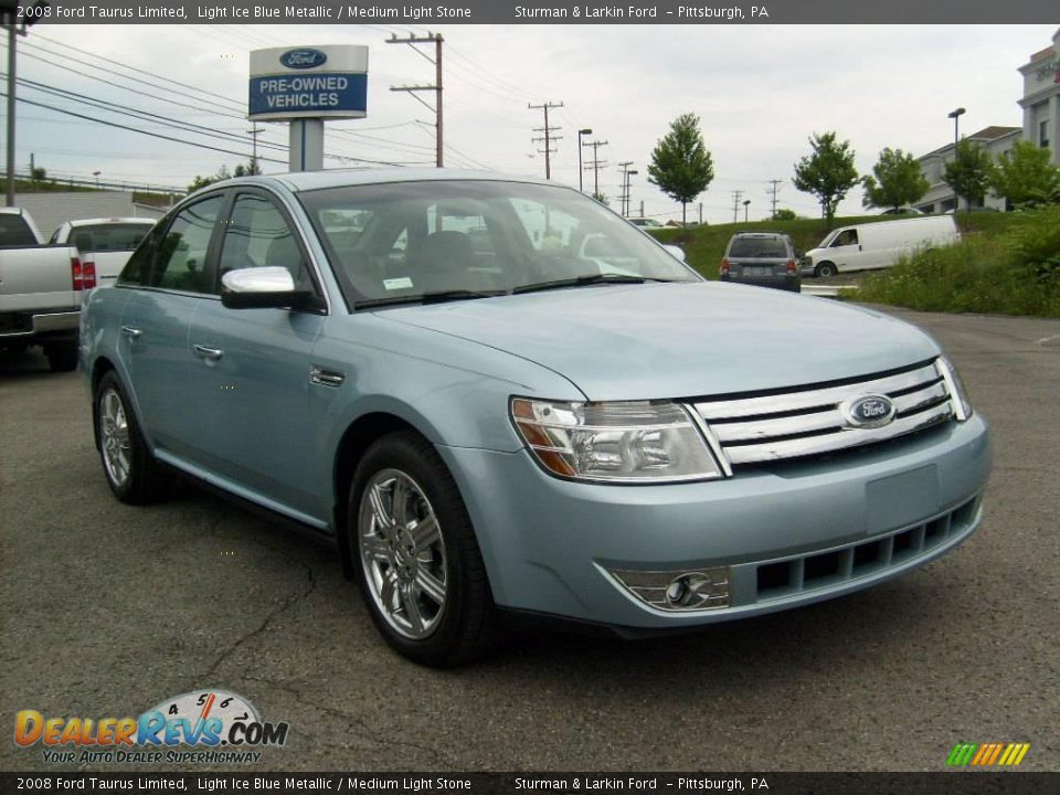 2008 Ford Taurus Limited Light Ice Blue Metallic / Medium Light Stone Photo #1