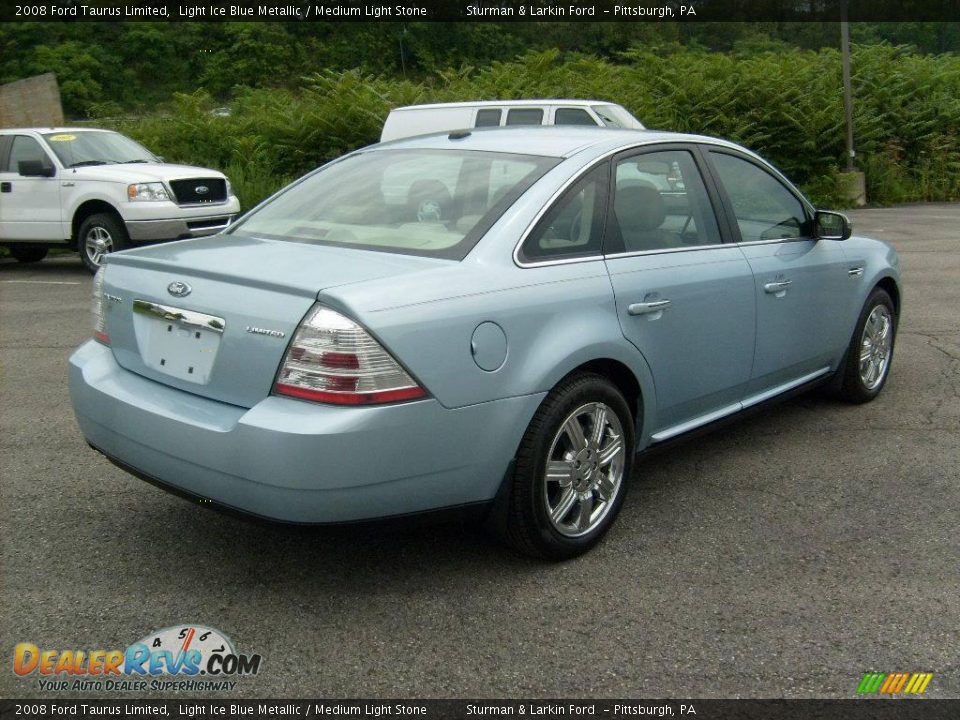 2008 Ford Taurus Limited Light Ice Blue Metallic / Medium Light Stone Photo #3