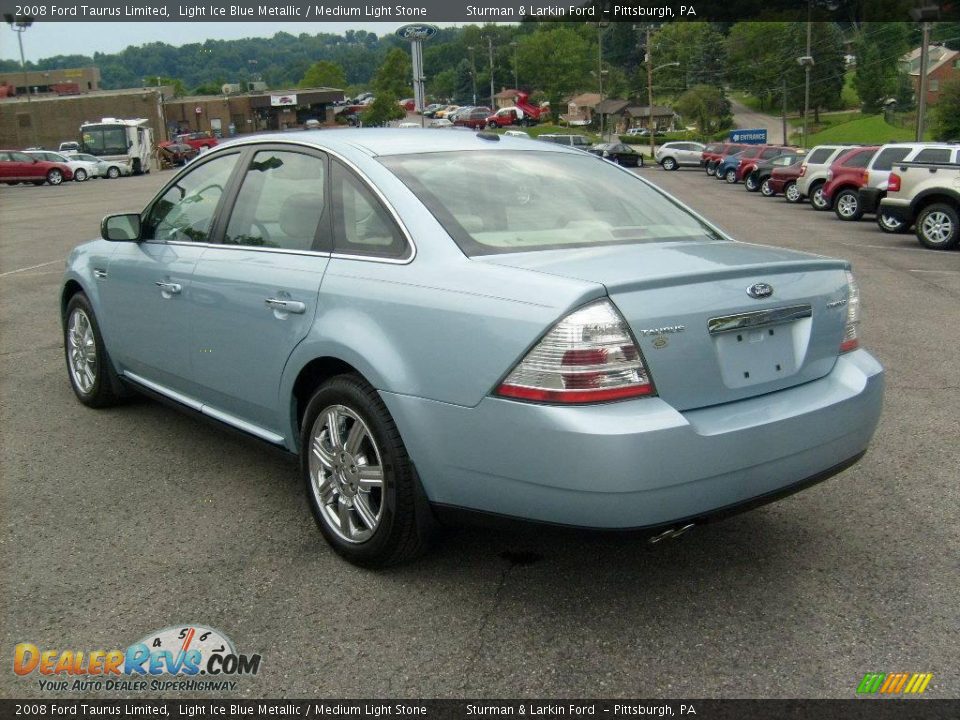 2008 Ford Taurus Limited Light Ice Blue Metallic / Medium Light Stone Photo #5