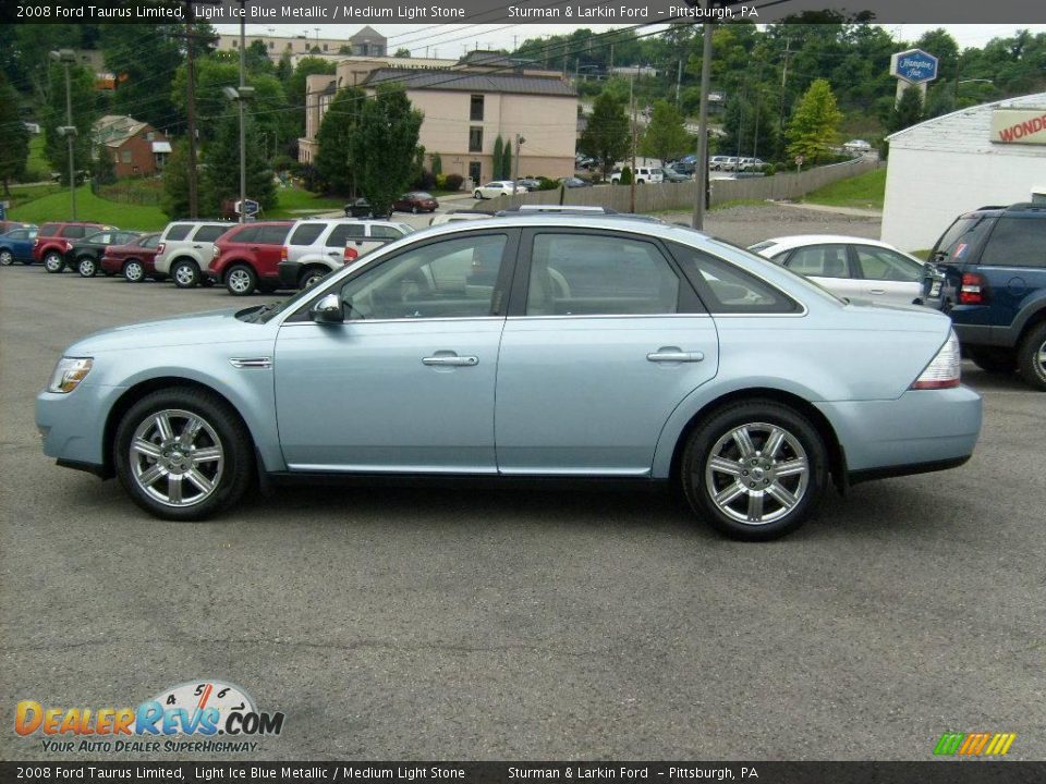2008 Ford Taurus Limited Light Ice Blue Metallic / Medium Light Stone Photo #6