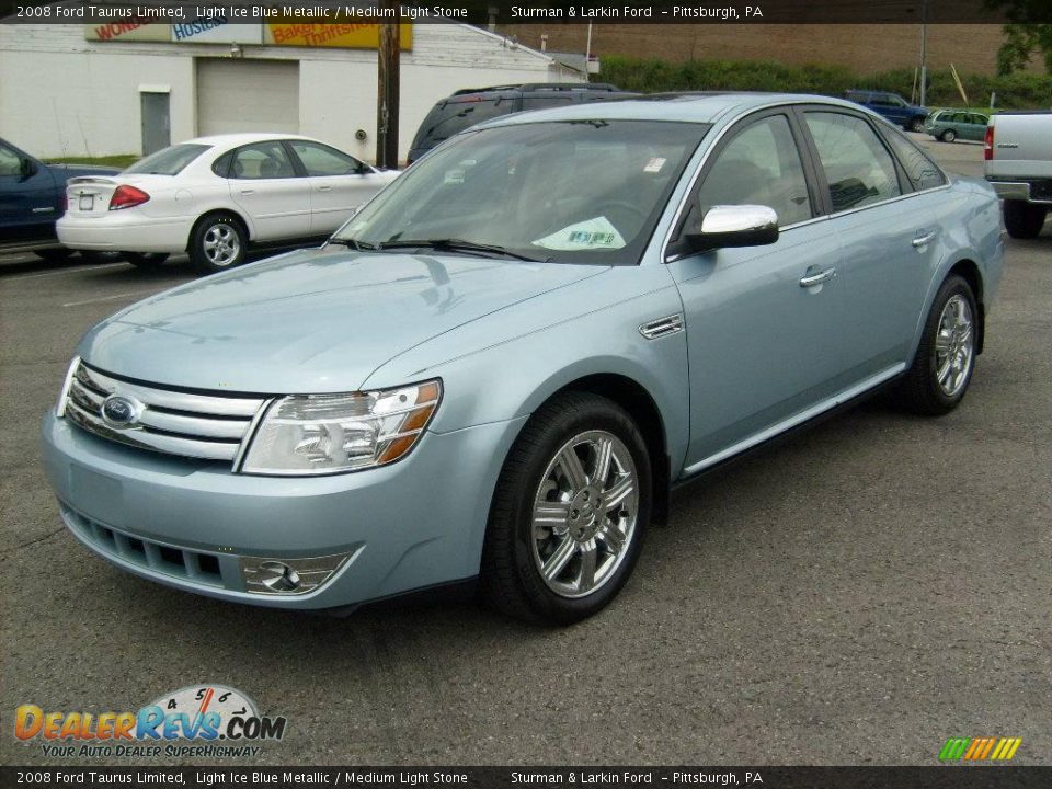 2008 Ford Taurus Limited Light Ice Blue Metallic / Medium Light Stone Photo #7