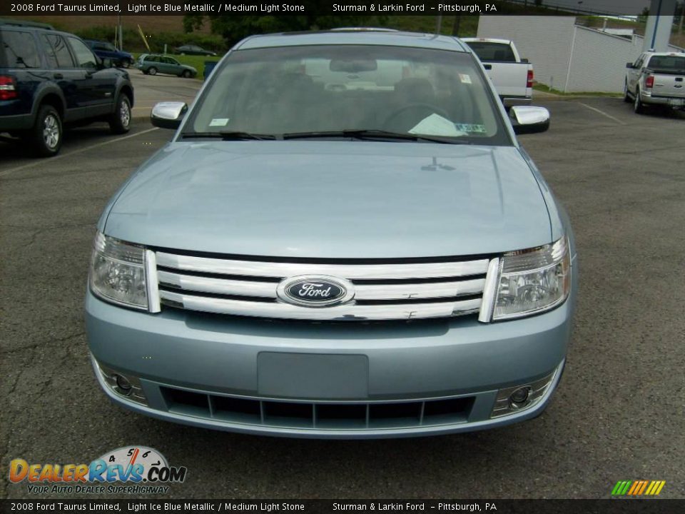 2008 Ford Taurus Limited Light Ice Blue Metallic / Medium Light Stone Photo #8