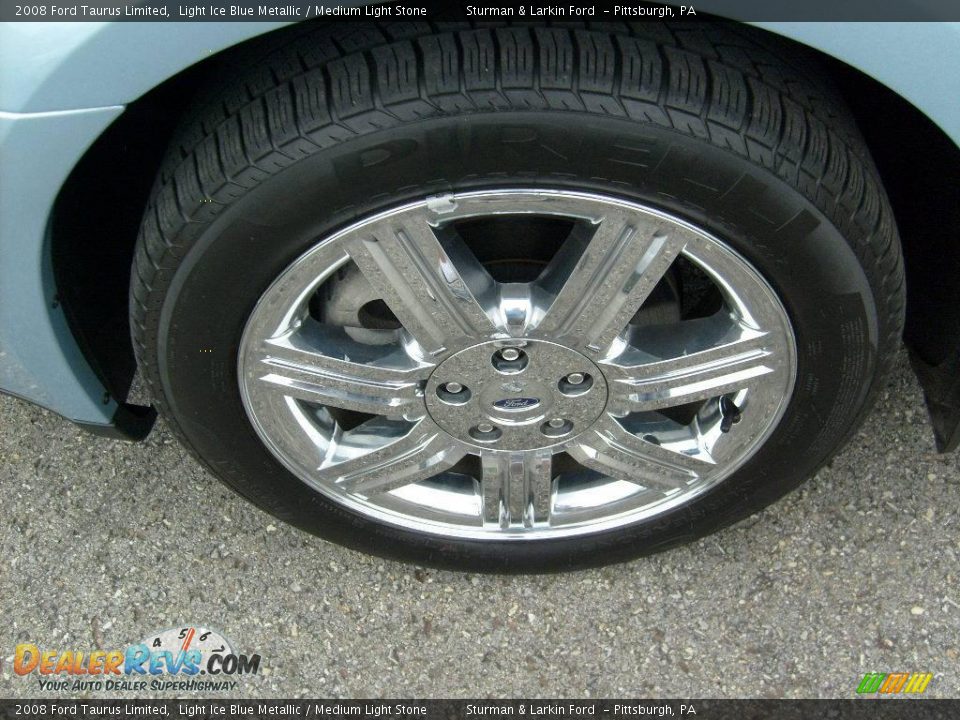2008 Ford Taurus Limited Light Ice Blue Metallic / Medium Light Stone Photo #9