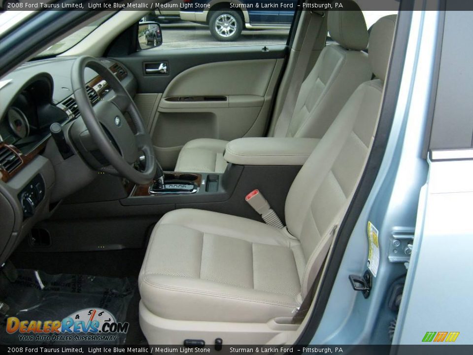 2008 Ford Taurus Limited Light Ice Blue Metallic / Medium Light Stone Photo #10