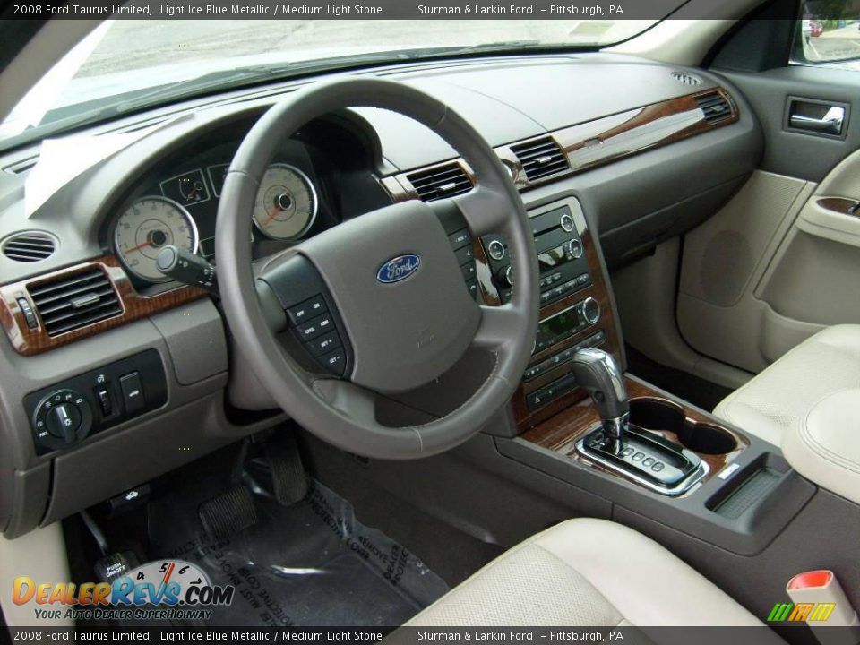 2008 Ford Taurus Limited Light Ice Blue Metallic / Medium Light Stone Photo #11