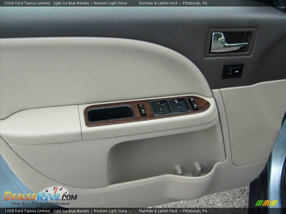 2008 Ford Taurus Limited Light Ice Blue Metallic / Medium Light Stone Photo #12