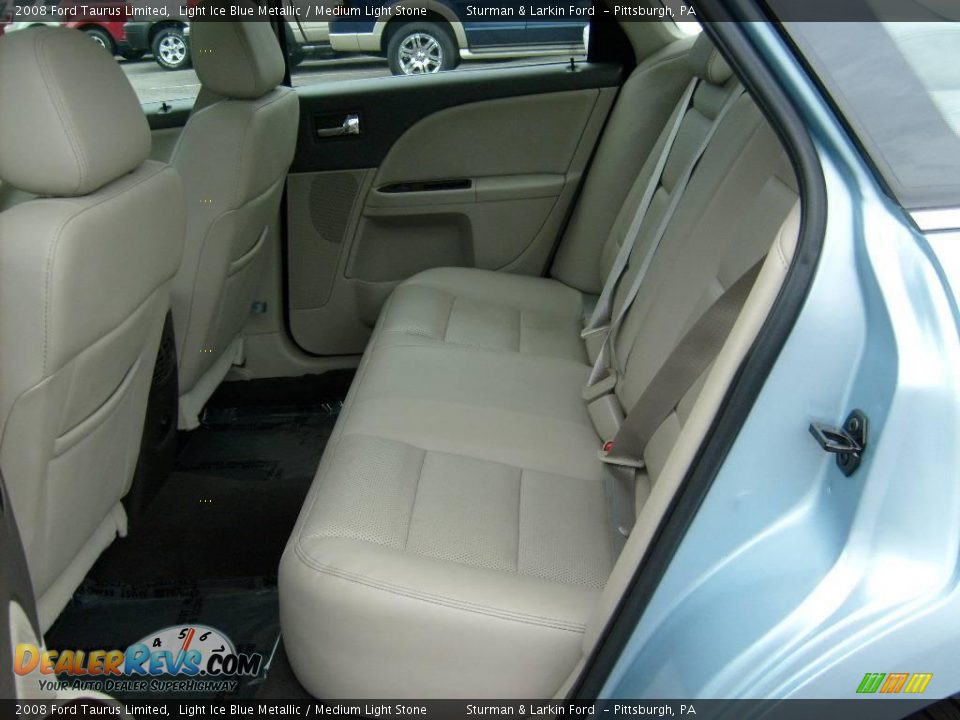 2008 Ford Taurus Limited Light Ice Blue Metallic / Medium Light Stone Photo #14