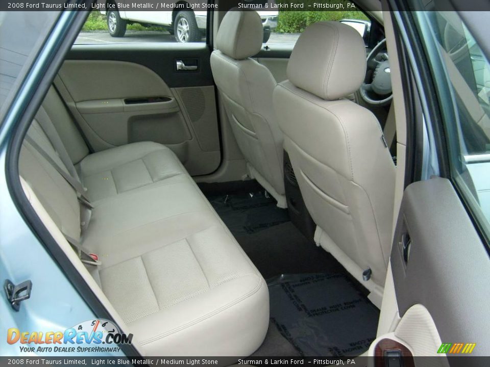 2008 Ford Taurus Limited Light Ice Blue Metallic / Medium Light Stone Photo #17