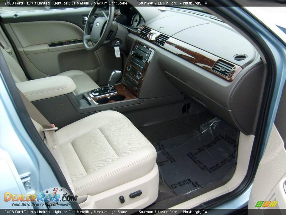2008 Ford Taurus Limited Light Ice Blue Metallic / Medium Light Stone Photo #18