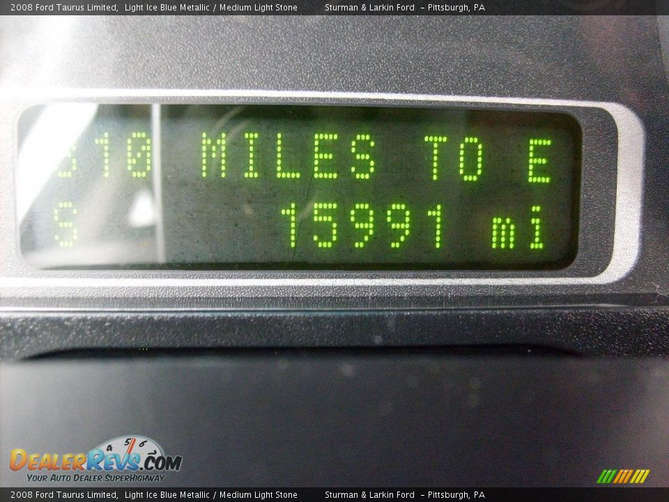 2008 Ford Taurus Limited Light Ice Blue Metallic / Medium Light Stone Photo #20