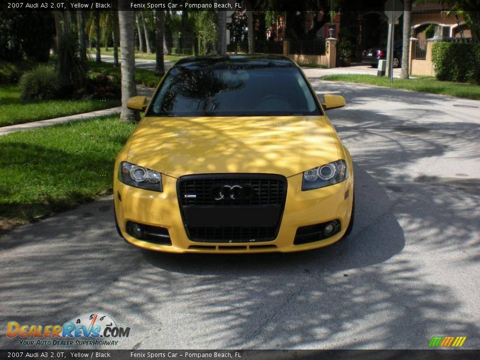 2007 Audi A3 2.0T Yellow / Black Photo #1