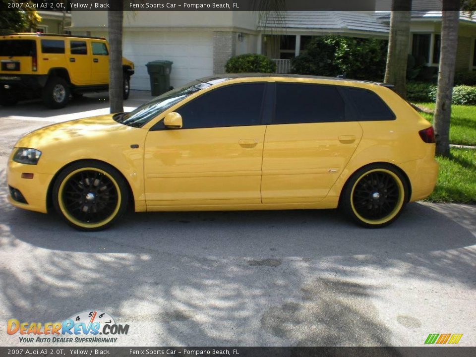 2007 Audi A3 2.0T Yellow / Black Photo #3