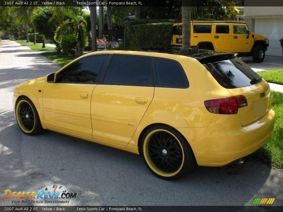 2007 Audi A3 2.0T Yellow / Black Photo #4