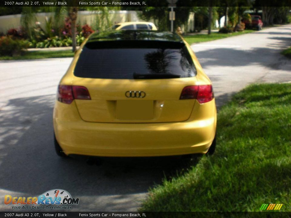 2007 Audi A3 2.0T Yellow / Black Photo #5