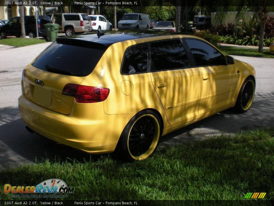 2007 Audi A3 2.0T Yellow / Black Photo #6
