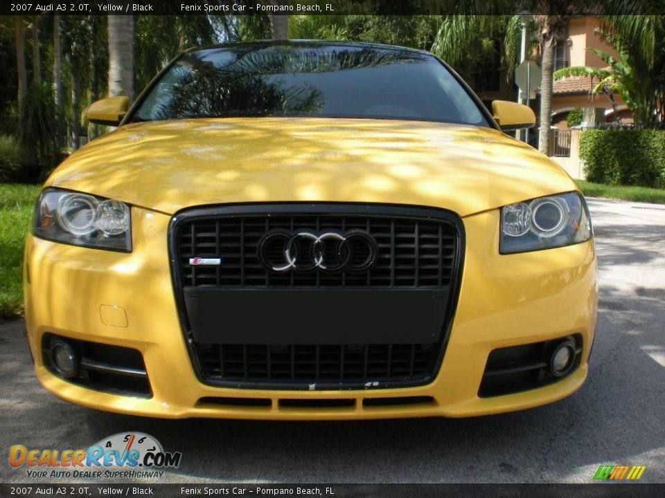2007 Audi A3 2.0T Yellow / Black Photo #9
