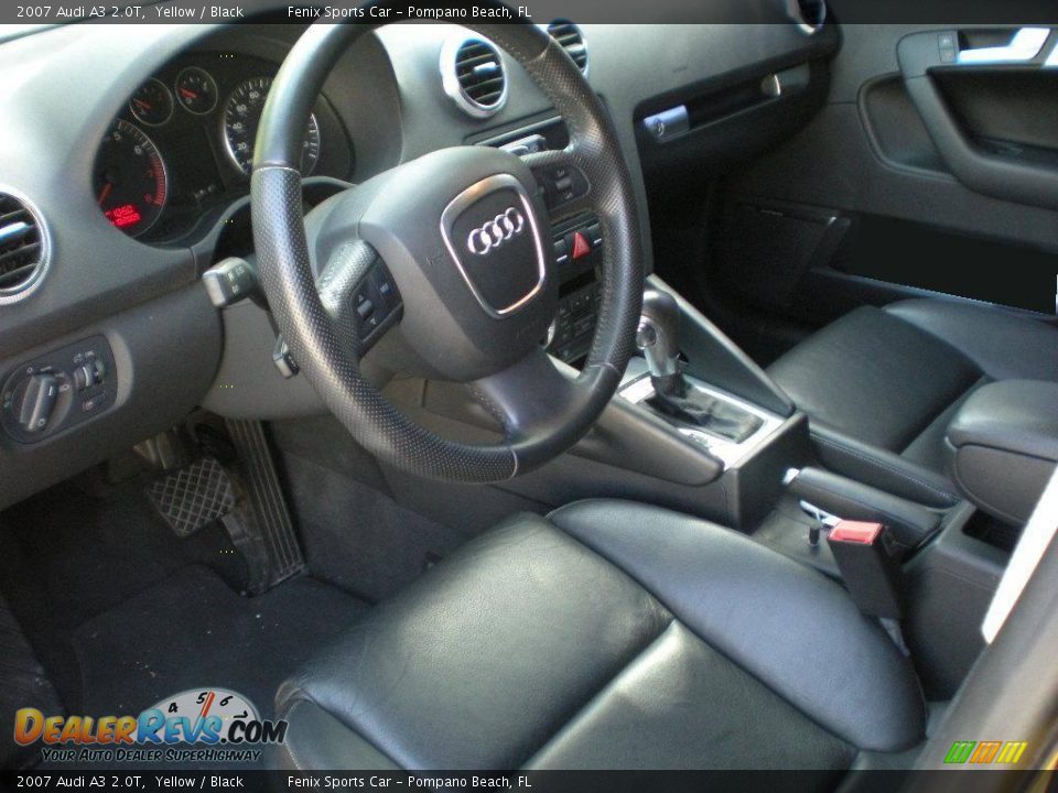 2007 Audi A3 2.0T Yellow / Black Photo #11