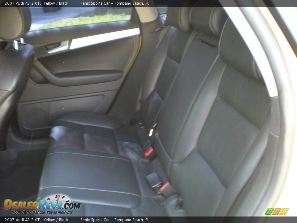 2007 Audi A3 2.0T Yellow / Black Photo #12