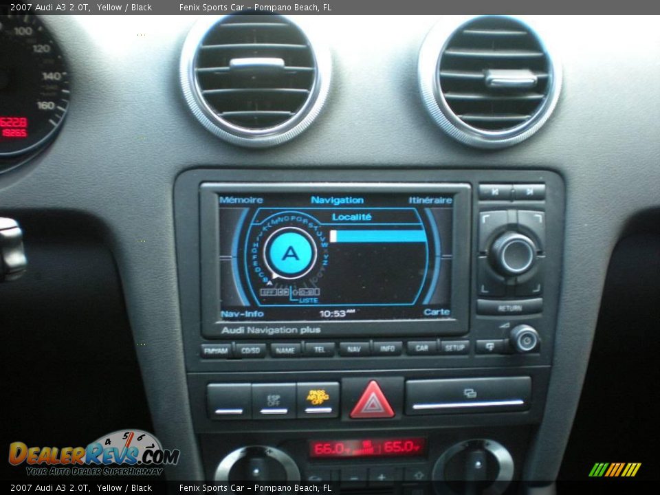 2007 Audi A3 2.0T Yellow / Black Photo #19