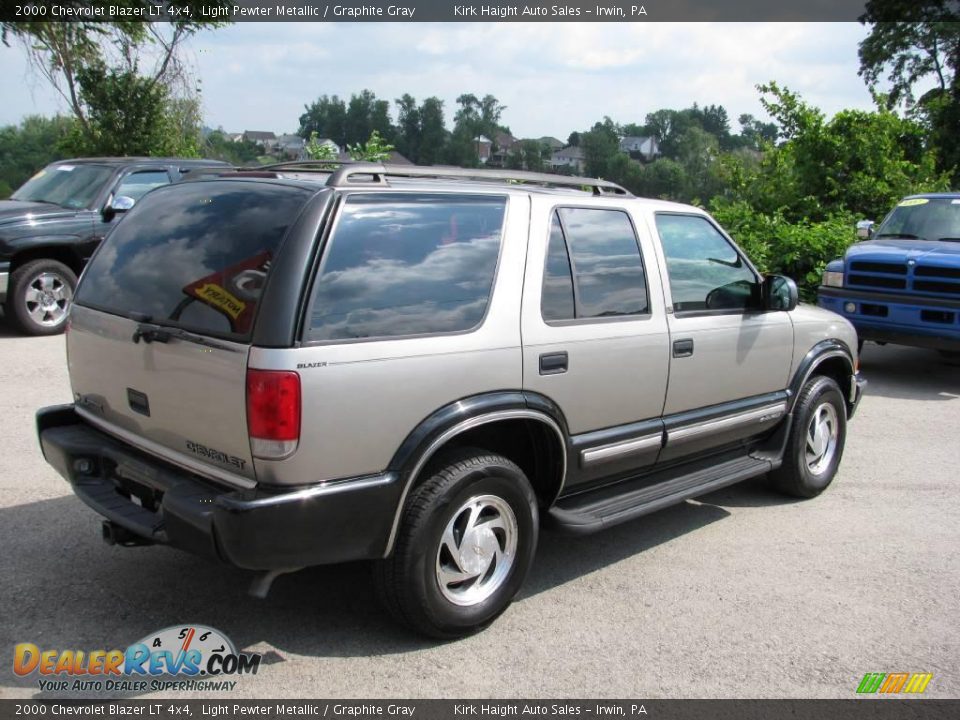 2000 Chevrolet Blazer LT 4x4 Light Pewter Metallic / Graphite Gray Photo #4