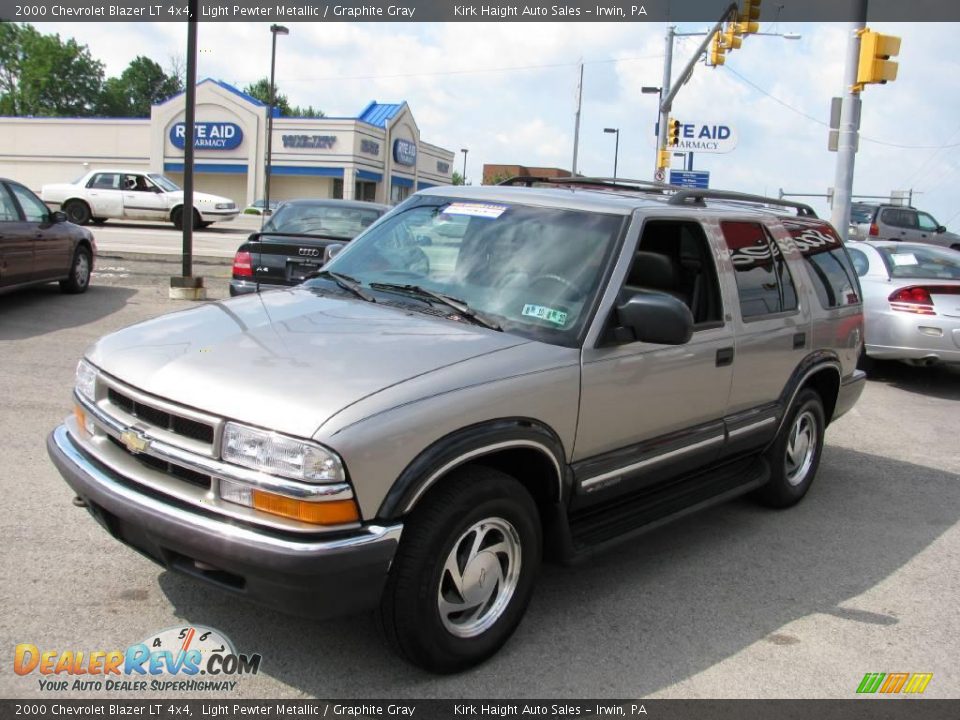 2000 Chevrolet Blazer LT 4x4 Light Pewter Metallic / Graphite Gray Photo #8