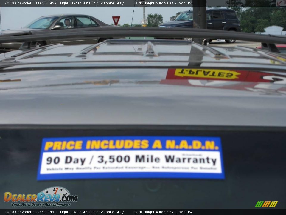 2000 Chevrolet Blazer LT 4x4 Light Pewter Metallic / Graphite Gray Photo #10