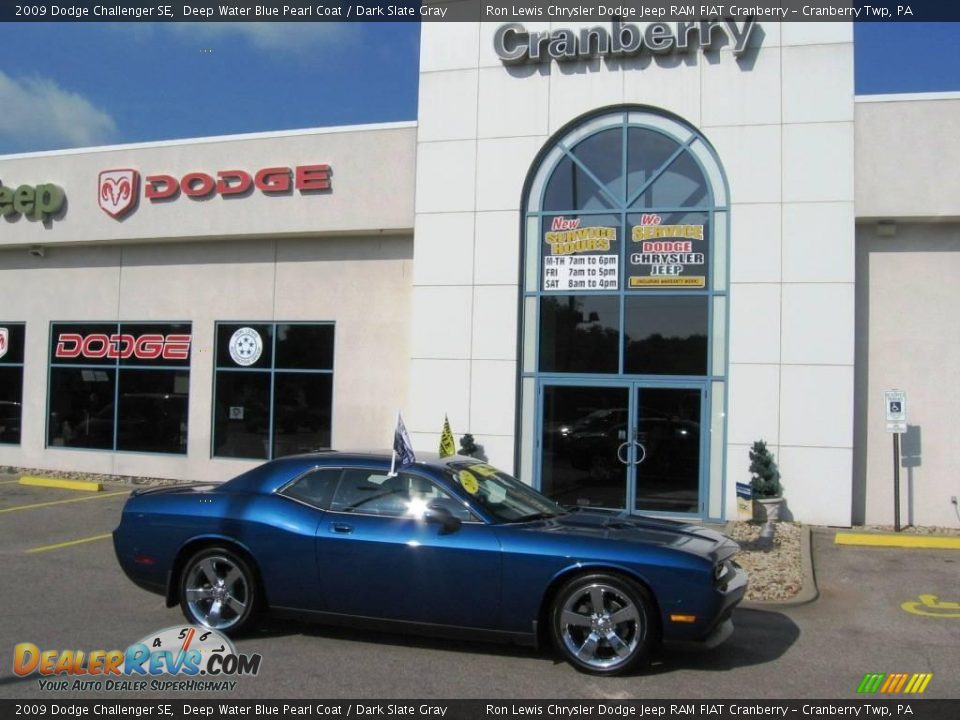 2009 Dodge Challenger SE Deep Water Blue Pearl Coat / Dark Slate Gray Photo #2