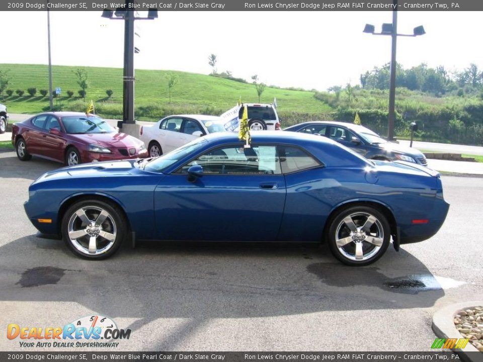 2009 Dodge Challenger SE Deep Water Blue Pearl Coat / Dark Slate Gray Photo #3