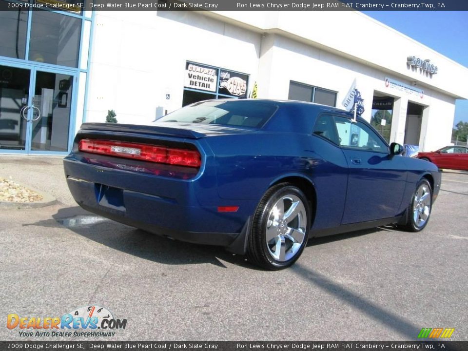 2009 Dodge Challenger SE Deep Water Blue Pearl Coat / Dark Slate Gray Photo #5