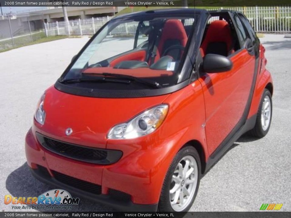 2008 Smart fortwo passion cabriolet Rally Red / Design Red Photo #2