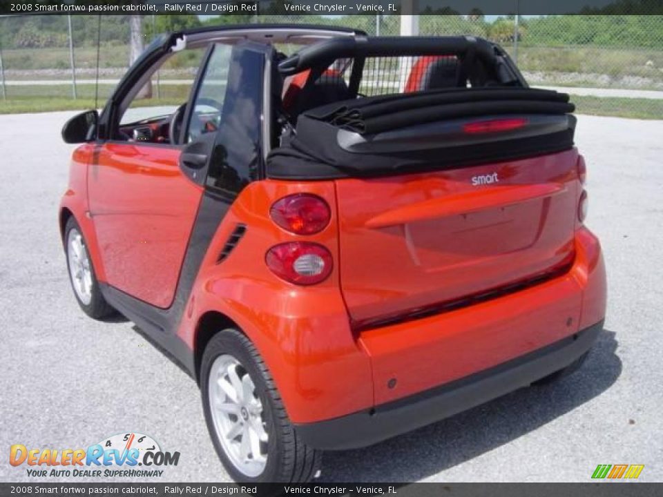 2008 Smart fortwo passion cabriolet Rally Red / Design Red Photo #3