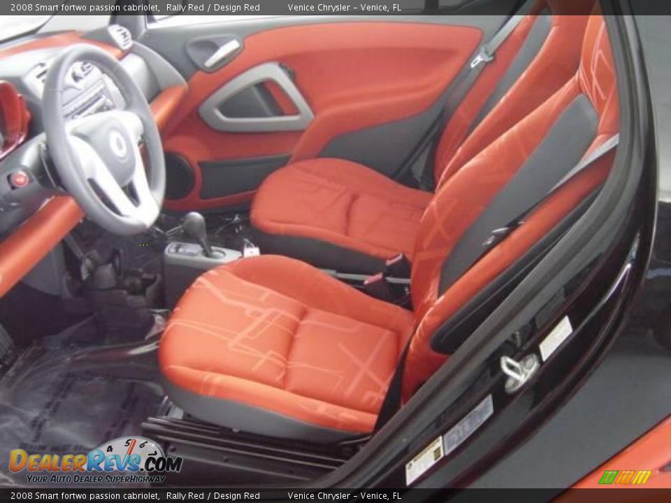 2008 Smart fortwo passion cabriolet Rally Red / Design Red Photo #12