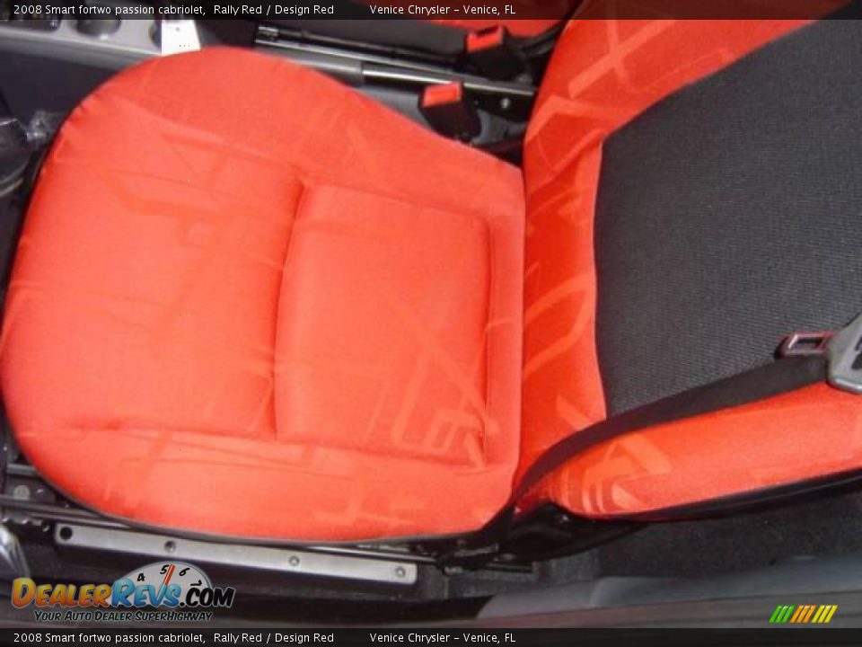 2008 Smart fortwo passion cabriolet Rally Red / Design Red Photo #14