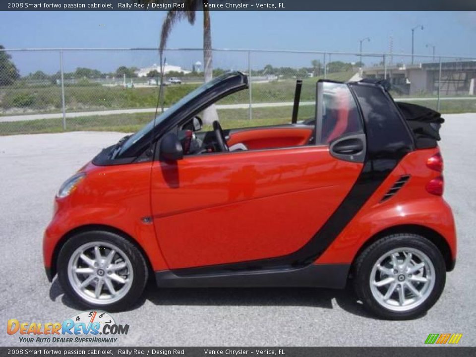2008 Smart fortwo passion cabriolet Rally Red / Design Red Photo #17