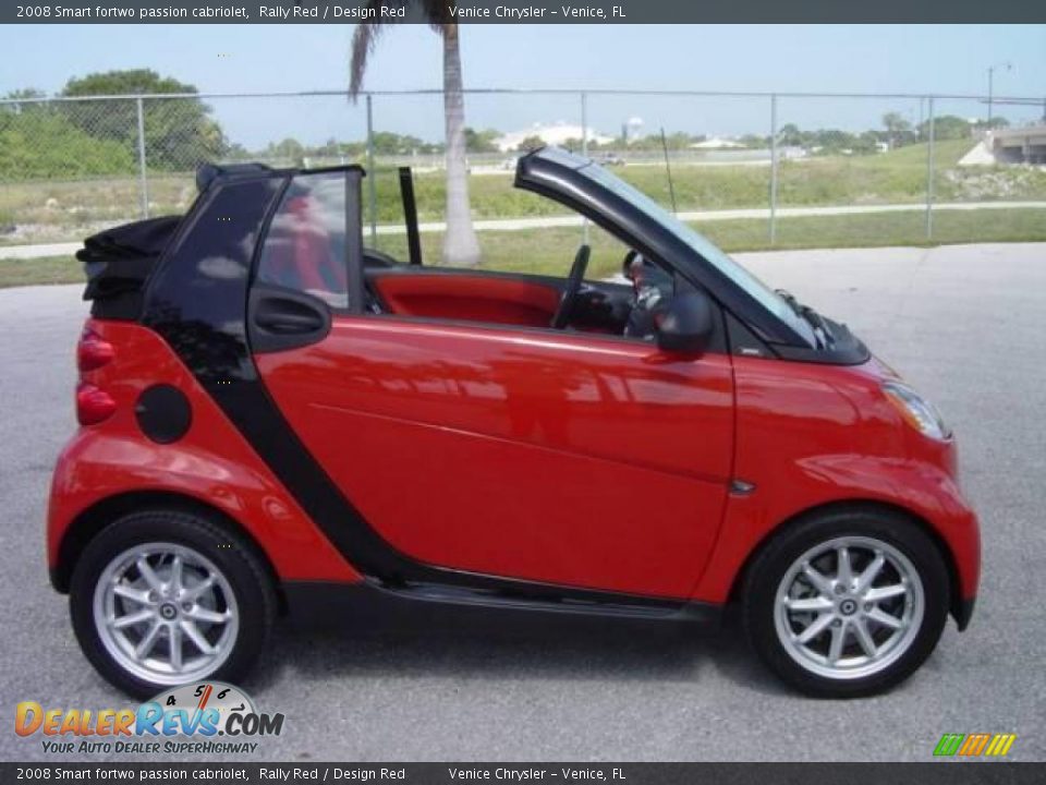 2008 Smart fortwo passion cabriolet Rally Red / Design Red Photo #18