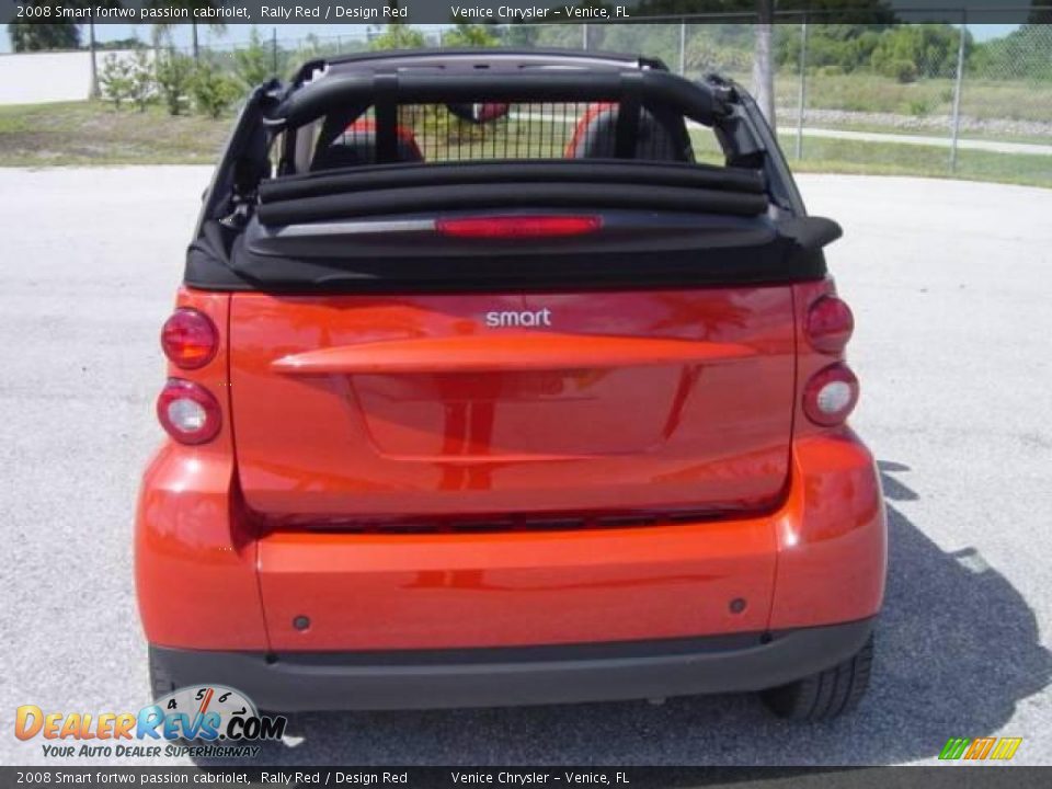 2008 Smart fortwo passion cabriolet Rally Red / Design Red Photo #19